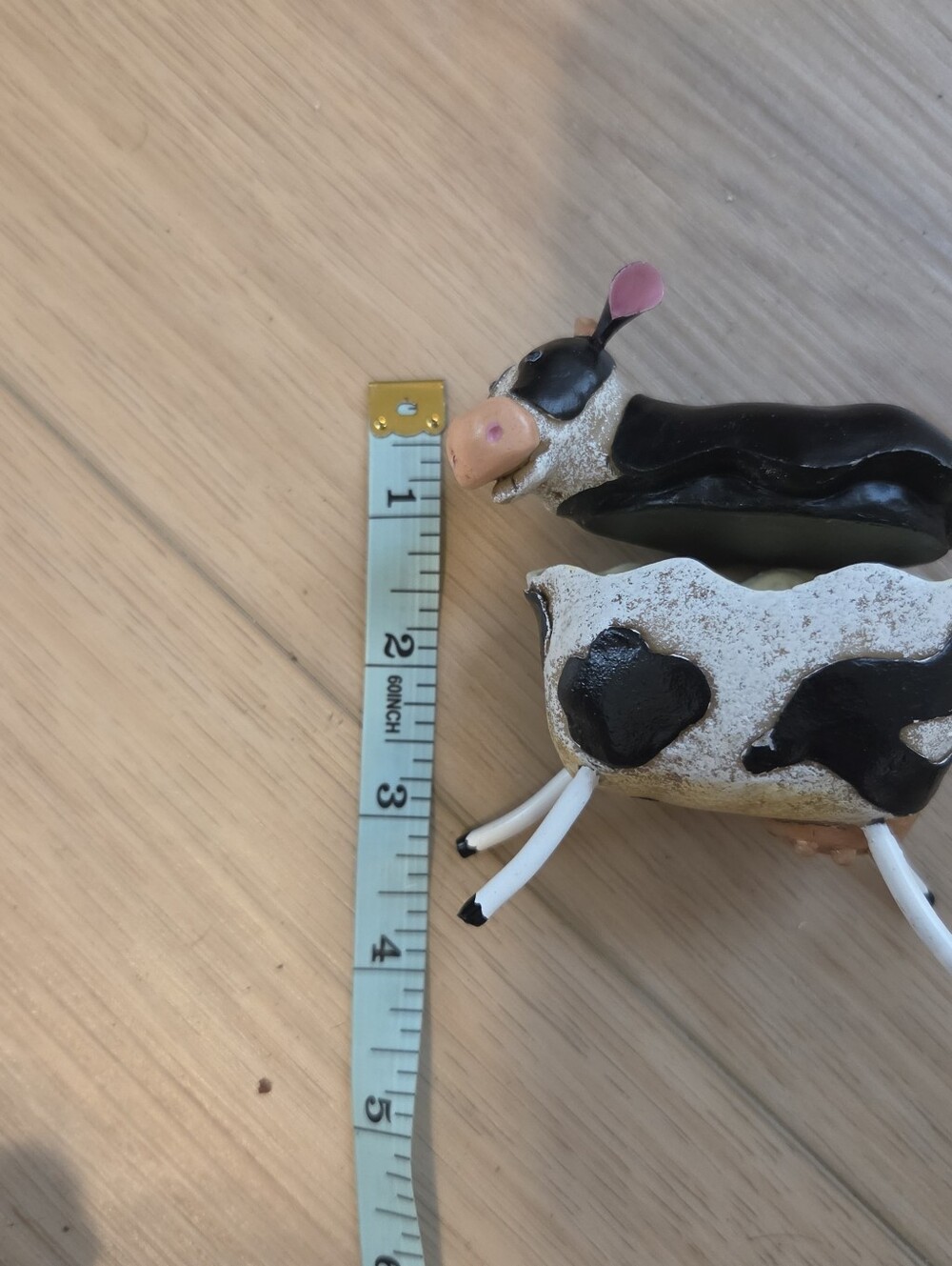 Cow Ceramic Trinket Box 2 Halves Made In China Cottagecore Farmhouse - Picture 12 of 12